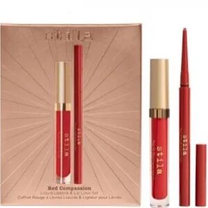 STILA Red Compassion liquid lipstick and liner set